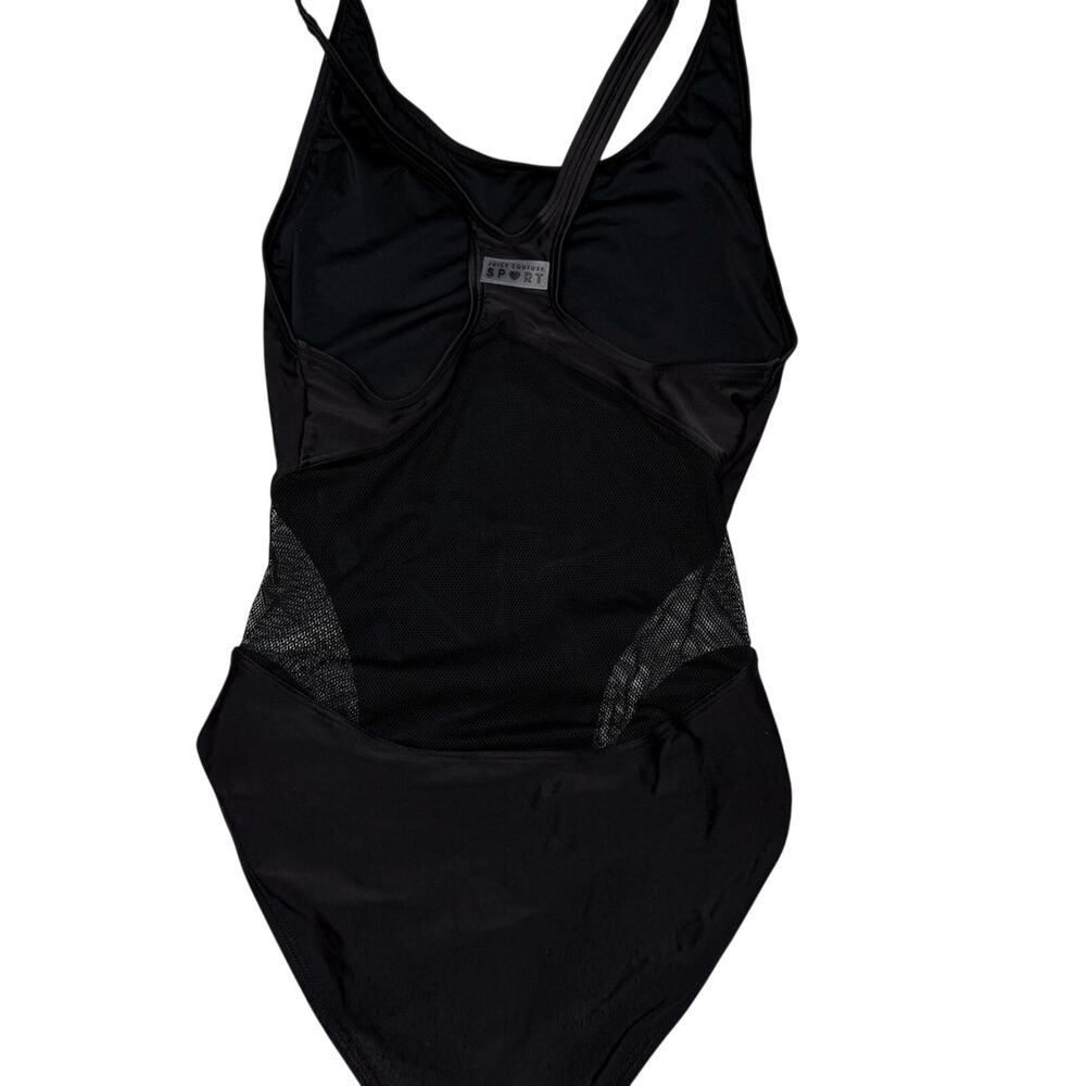 Juicy Couture Sport One Piece Black Swimsuit M 8 10